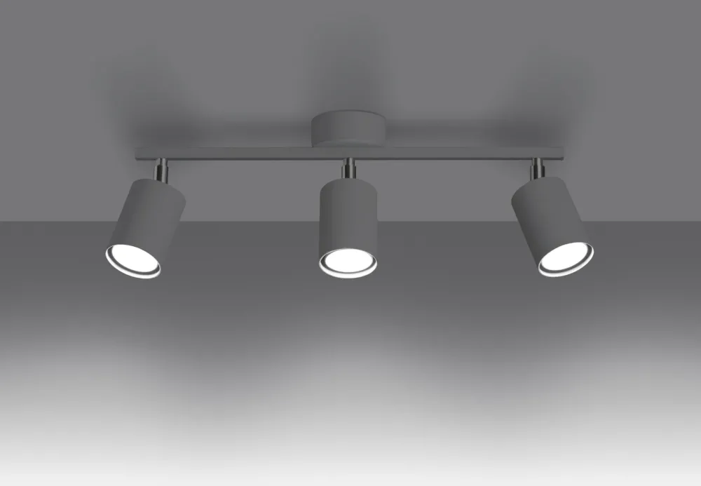 Best Sollux Deckenstrahler GU10 3-flammig Weiß Metall verstellbar