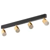 TK Lighting Deckenstrahler GU10 Gold Schwarz 4-flammig 83 cm lang Metall* Deckenleuchten|Flurlampen