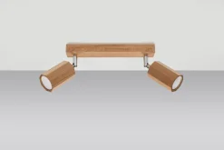 Sollux Deckenstrahler Holz länglich 30 cm 2-flammig GU10 Modern* Deckenleuchten|Flurlampen