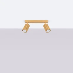 Sollux Deckenstrahler in Gold 2-flammig GU10 B: 30 cm schwenkbar* Flurlampen|Wohnzimmerlampen