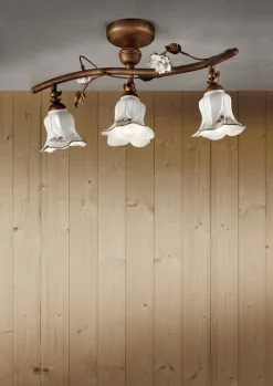 Best Ferroluce Deckenstrahler Keramik Metall E14 verstellbar 3-flammig