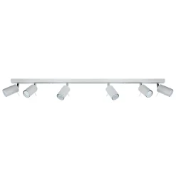 Clearance Easylight Deckenstrahler Metall 118 cm lang 6-flammig GU10 Weiß