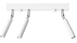 Online Sollux Deckenstrahler Metall 35 cm Weiß verstellbar 3-flammig