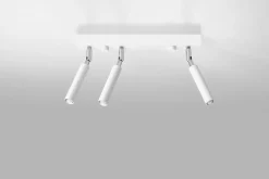 Online Sollux Deckenstrahler Metall 35 cm Weiß verstellbar 3-flammig