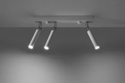 Online Sollux Deckenstrahler Metall 35 cm Weiß verstellbar 3-flammig