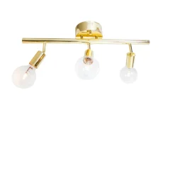 Discount By Rydéns Deckenstrahler Metall 60 cm lang in Messing E27 3-flammig