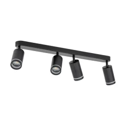 Outlet TK Lighting Deckenstrahler Metall Schwarz 74 cm lang 4-flammig GU10