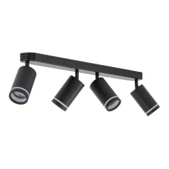 Outlet TK Lighting Deckenstrahler Metall Schwarz 74 cm lang 4-flammig GU10