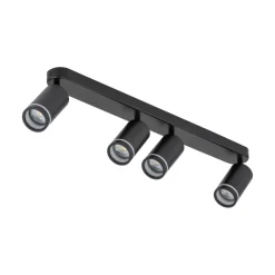 Outlet TK Lighting Deckenstrahler Metall Schwarz 74 cm lang 4-flammig GU10