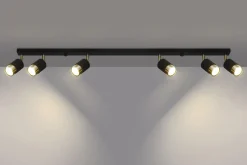 Discount Sollux Deckenstrahler Metall Schwarz Gold 117 cm lang HAMIDE