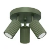 Sollux Deckenstrahler Modern rund Ø 19,5 cm klein Grün 3x GU10
