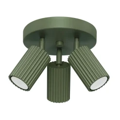 Sollux Deckenstrahler Modern rund Ø 19,5 cm klein Grün 3x GU10