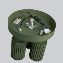 Sollux Deckenstrahler Modern rund Ø 19,5 cm klein Grün 3x GU10