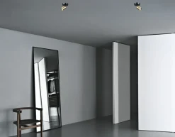 Outlet Masterlight Deckenstrahler rund Schwarz Gold klein Ø 11 cm