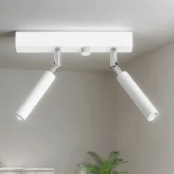 Sollux Deckenstrahler SARGAS Weiß 25 cm breit klein 2-flammig* Moderne Lampen|Küchenlampen