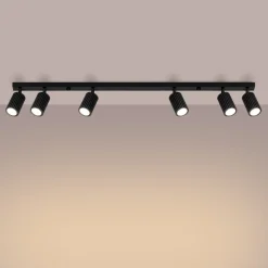 Sale Sollux Deckenstrahler Schwarz 117 cm lang flammig GU10 schwenkbar