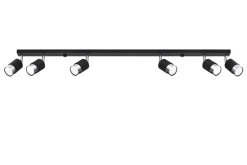 Discount Sollux Deckenstrahler Schwarz Chrom 117 cm lang schwenkbar