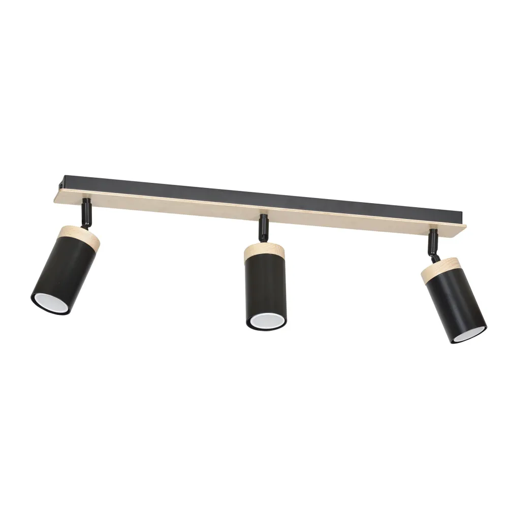 Best Emibig Deckenstrahler Schwarz 72cm lang Skandinavisch