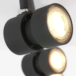 Steinhauer Deckenstrahler Schwarz 4-flmg 90 cm inkl. GU10 flexibel* Deckenleuchten|Spots