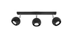 Best Sollux Deckenstrahler Schwarz L:45cm Retro FAVONIA Aufbau