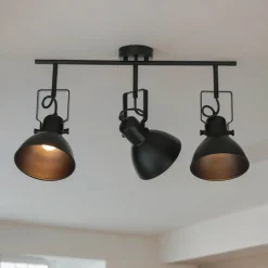 Clearance Easylight Deckenstrahler Schwarz Metall E14 Retro Wohnzimmer