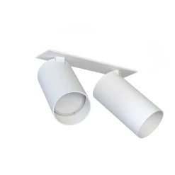 Discount Nowodvorski Deckenstrahler Unterputz 17 cm breit 2-flammig GU10 Weiß