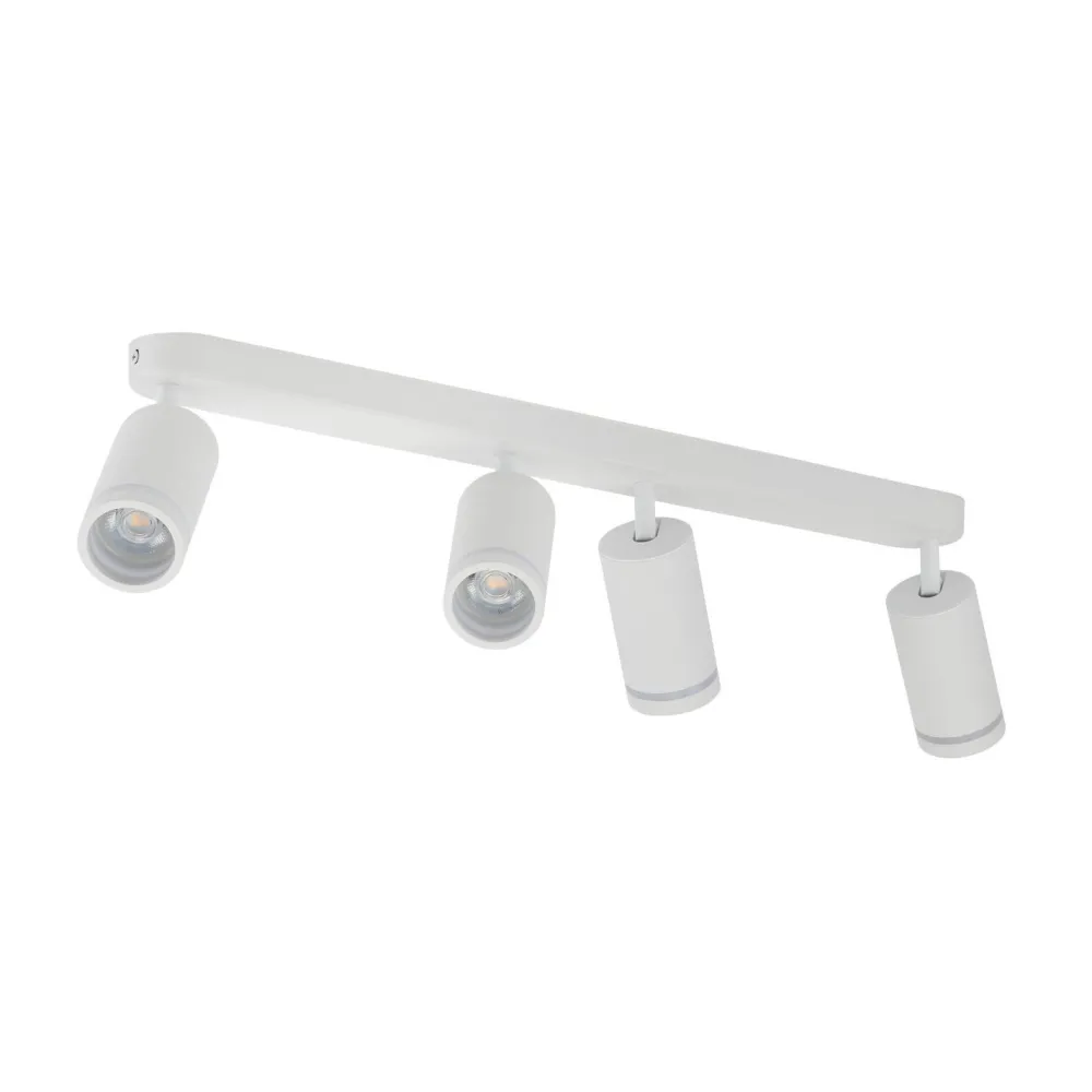 TK Lighting Deckenstrahler Weiß 4-flammig 74 cm lang Metall GU10* Deckenleuchten|Flurlampen