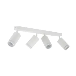 TK Lighting Deckenstrahler Weiß 4-flammig 74 cm lang Metall GU10* Deckenleuchten|Flurlampen