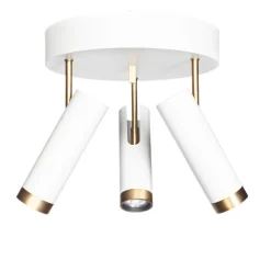 By Rydéns Deckenstrahler Weiß Gold B: 30 cm klein 3-flammig GU10