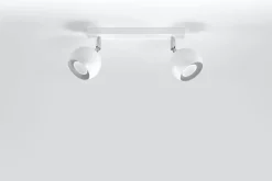 Sollux Deckenstrahler Weiß L:30cm Retro FAVONIA Deckenspot* Wohnzimmerlampen|Retro Lampen