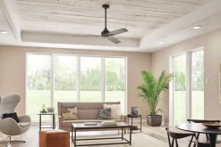 Outlet Elstead Deckenventilator Holz Ø142cm Sommer Winter Betrieb