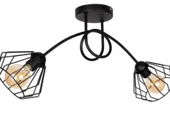 Best Belis Dekorative Deckenleuchte Metall E27 L:70 cm in Schwarz