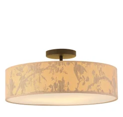 Sale Searchlight Dekorative Deckenleuchte Bambus Muster E27 3-flammig