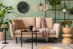 Belis Dekorative Hängeleuchte Holz E27 Ø35 cm in Schwarz* Hängelampen|Bürolampen