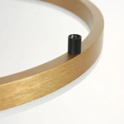 Clearance Steinhauer Dekorative LED Wandlampe Metall in Gold H:40 cm Ring