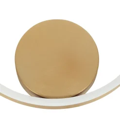 Clearance Steinhauer Dekorative LED Wandlampe Metall in Gold H:40 cm Ring