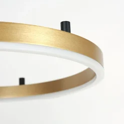 Clearance Steinhauer Dekorative LED Wandlampe Metall in Gold H:40 cm Ring