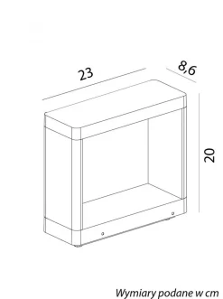 Hot SU-MA Dekorative LED Wandleuchte Glas Aluminium IP65 386 lm