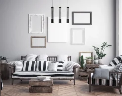 Belis Dekorative Pendelleuchte Metall GU10 55 cm lang Schwarz* Hängelampen|Bürolampen