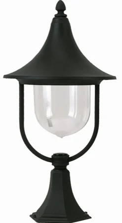 Clearance Lido Dekorative Sockelleuchte außen Schwarz 55cm IP43