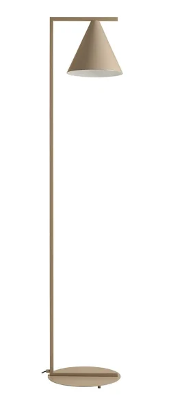 ALDEX Dekorative Stehlampe Beige Metall Kegel E27 165 cm hoch* Stehlampen|Wohnzimmerlampen