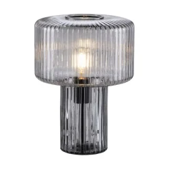 Sale Paul Neuhaus Dekorative Tischleuchte Rauchglas E27 35 cm Pilz Retro