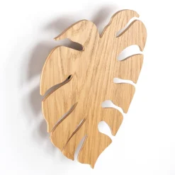 TK Lighting Dekorative Wandlampe Holz Blatt indirektes Licht H: 40 3x G9* Wandleuchten|Flurlampen