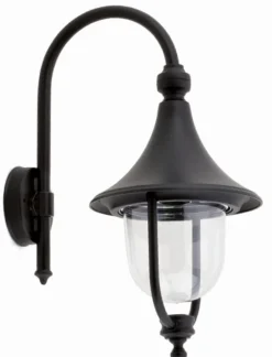 Lido Dekorative Wandlaterne DIEDRE Schwarz Aluminium* Außenleuchten Antik|Außenwandleuchten