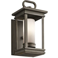 Elstead Dekorative Wandlaterne in Bronze Opalglas außen* Außenwandleuchten|Gartenlaternen