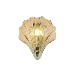 Searchlight Dekorative Wandleuchte Metall Glas G9 IP44 in Messing* Wandleuchten|Flurlampen