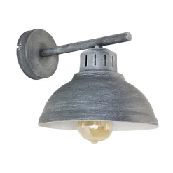 Luminex Dekorative Wandleuchte SVEN in Grau-Patina* Wandleuchten|Küchenlampen