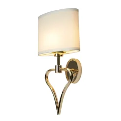 Elstead Design Badlampe in Gold LED Herz Form IP44 HATIR