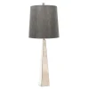 Online Elstead Design Bodenlampe Metall Stoff in Nickel Dunkelgrau