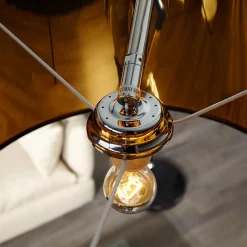 Best Invicta Interior Design Bogenlampe BANGO 195 cm Schwarz Wohnzimmer